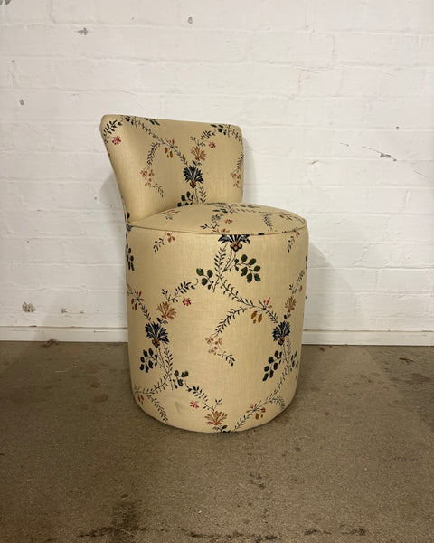Sandy Dressing Table Stool in Robert Kime Cornflowers