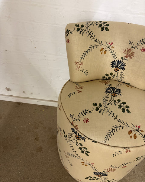Sandy Dressing Table Stool in Robert Kime Cornflowers