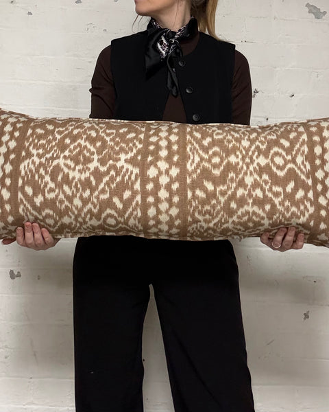 Bolster Cushion 90x35cm in Paolo Moschino - Farah in saddle