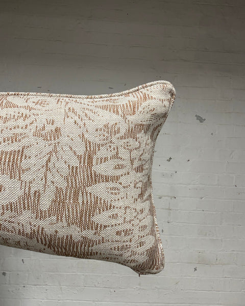 Bolster Cushion 90x35cm in Fermoie - Hackford in Brown & Natural