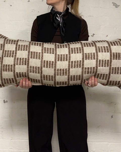 Bolster Cushion 90x35cm in Fermoie - Cove