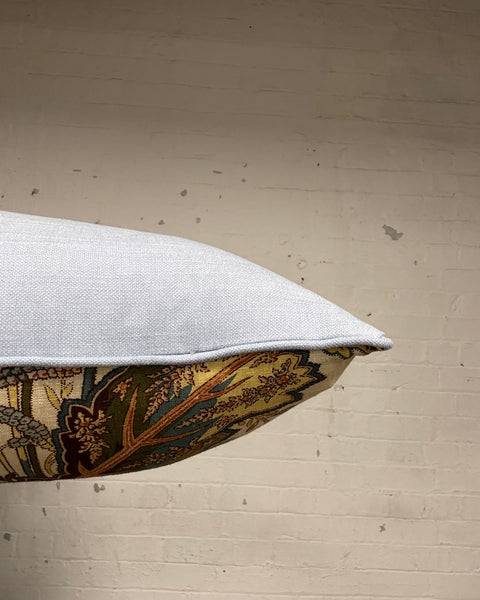 Bolster Cushion 90x35cm in Schumacher - Sandoway vine chintz