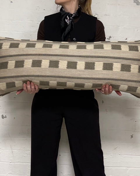 Bolster Cushion 90x35cm in Christopher Farr - Lost and found in natural