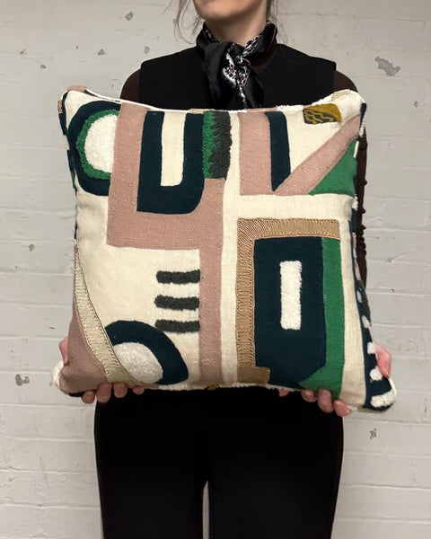 Pair of Square Cushion 45cm in  Pierre Frey  Paradiso Eglantine (PRICE IS FOR BOTH)