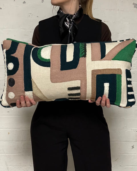 Pair of Mini bolster 60 x 30cm in Pierre Frey - Paradiso Eglantine (PRICE IS FOR BOTH)