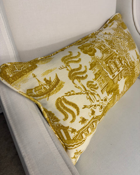 Mini bolster 60 x 30cm in Beata Heuman - Willow in pollen