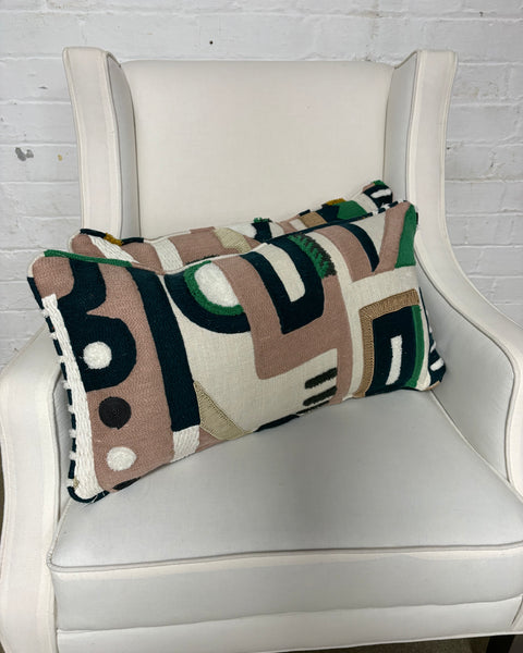 Pair of Mini bolster 60 x 30cm in Pierre Frey - Paradiso Eglantine (PRICE IS FOR BOTH)