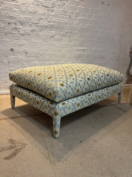 Bespoke Evie Feather Topped Cushion Ottoman Footstool