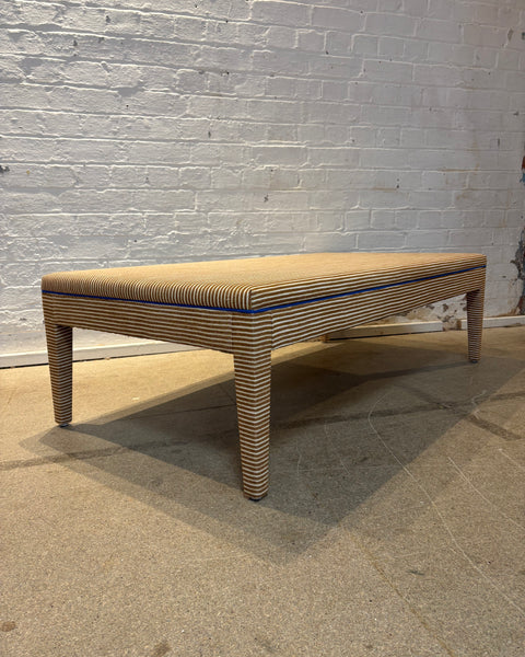 Fermoie - Poulton stripe - Honey ottoman