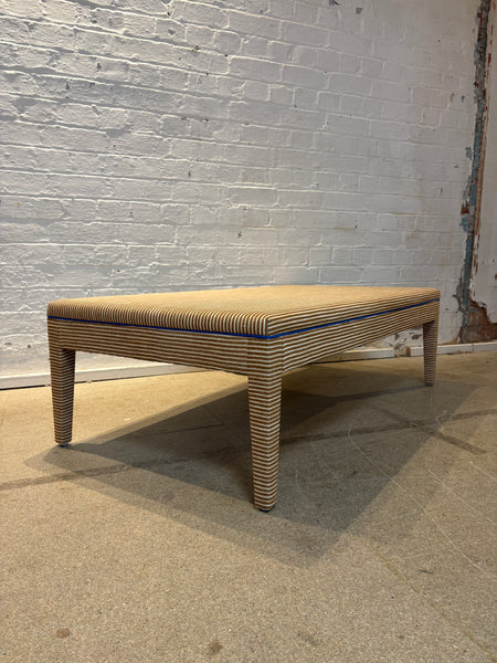 Fermoie - Poulton stripe - Honey ottoman