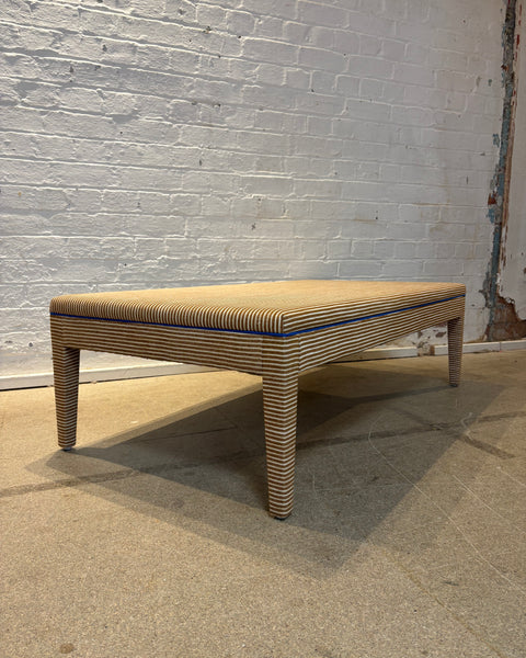 Fermoie - Poulton stripe - Honey ottoman