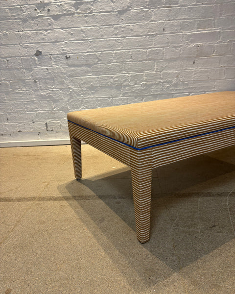 Fermoie - Poulton stripe - Honey ottoman