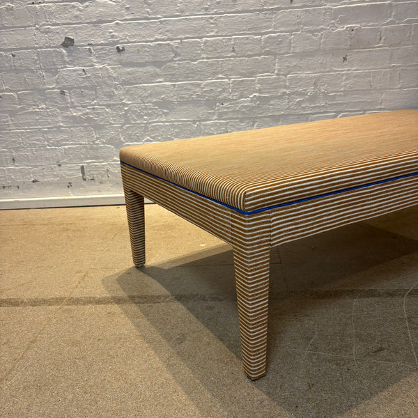 Fermoie - Poulton stripe - Honey ottoman