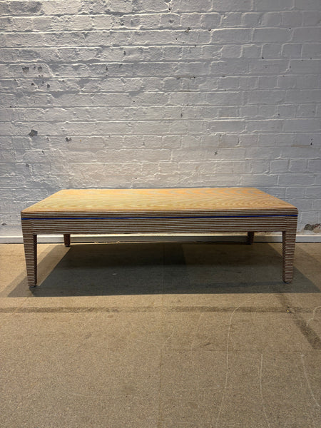 Fermoie - Poulton stripe - Honey ottoman