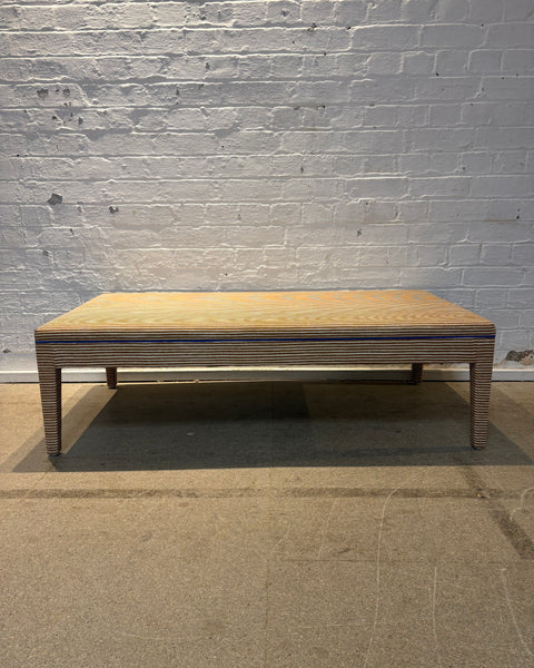 Fermoie - Poulton stripe - Honey ottoman