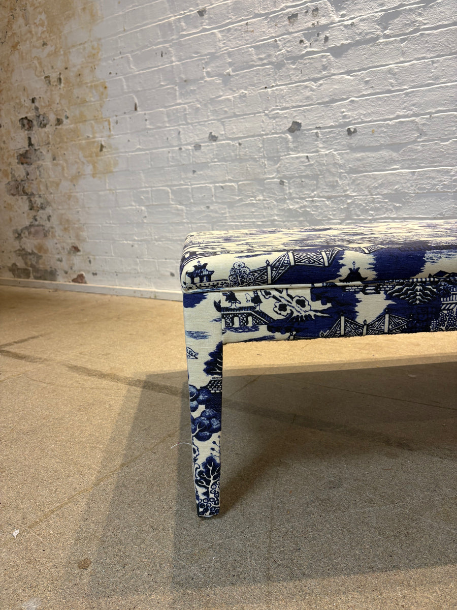 Beata Heuman Willow Ink - Honey ottoman