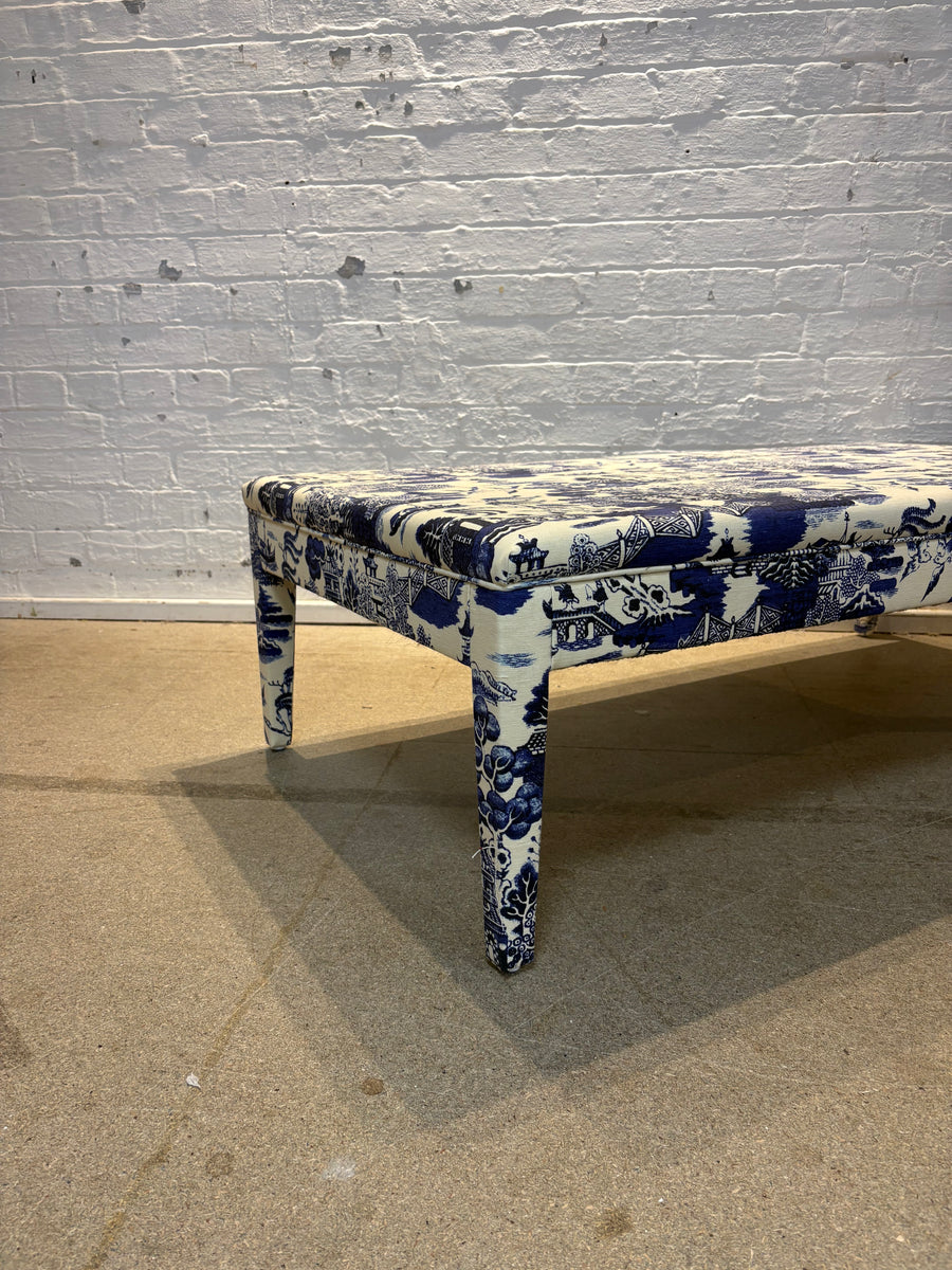 Beata Heuman Willow Ink - Honey ottoman