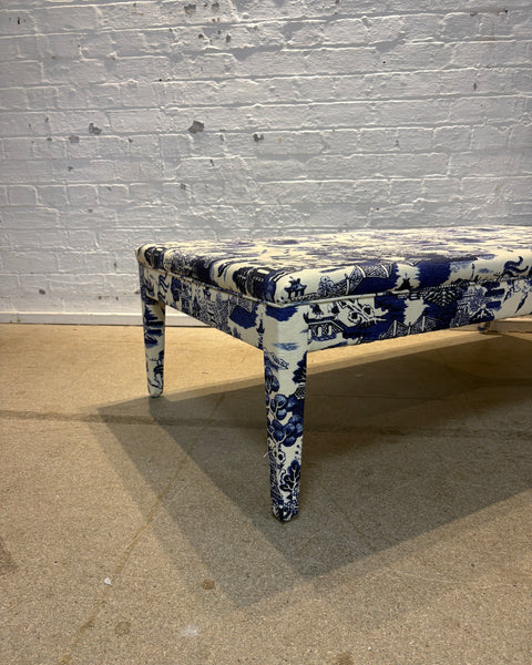 Beata Heuman Willow Ink - Honey ottoman