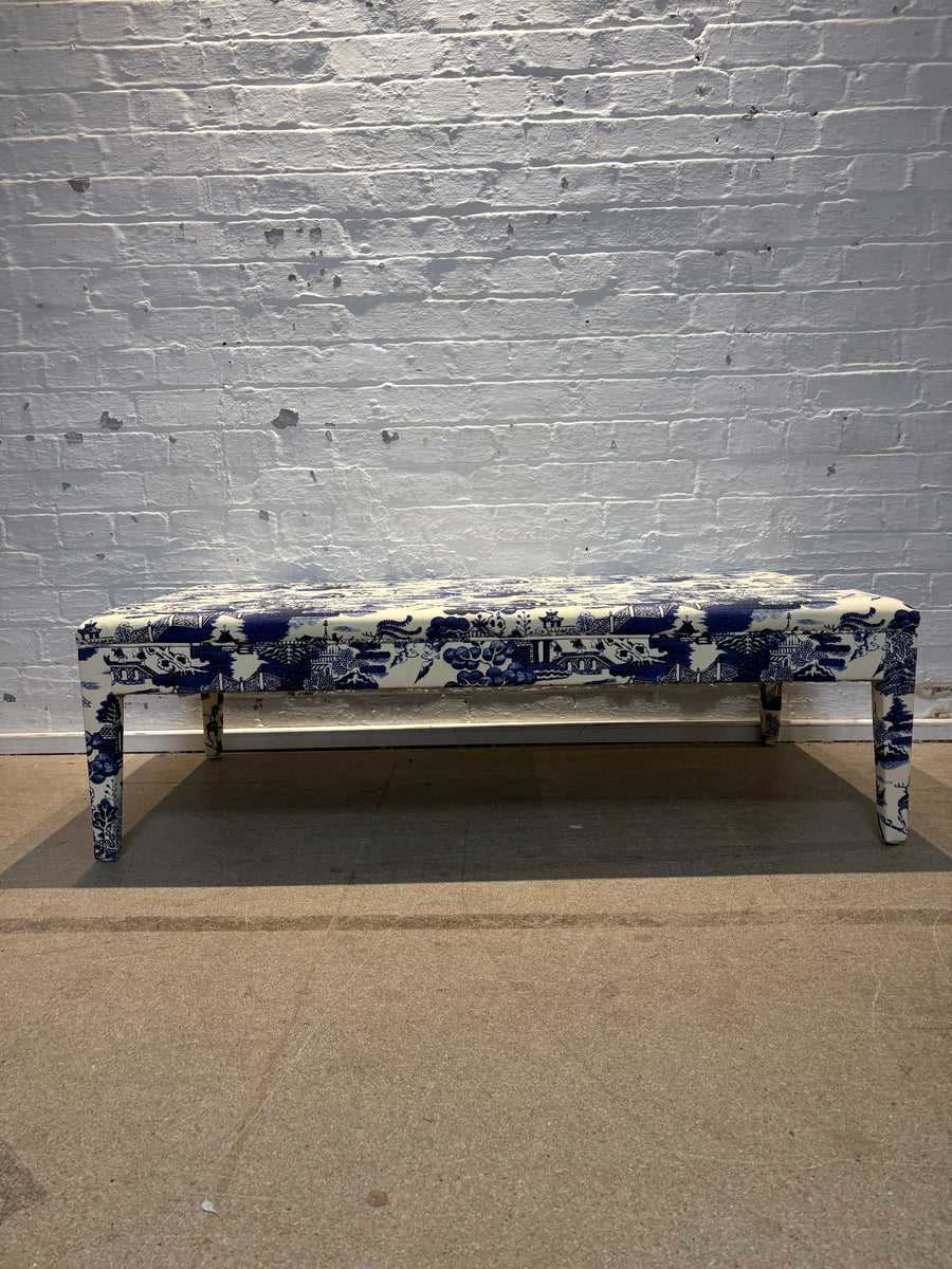 Beata Heuman Willow Ink - Honey ottoman