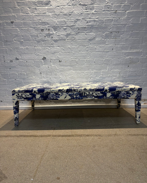 Beata Heuman Willow Ink - Honey ottoman