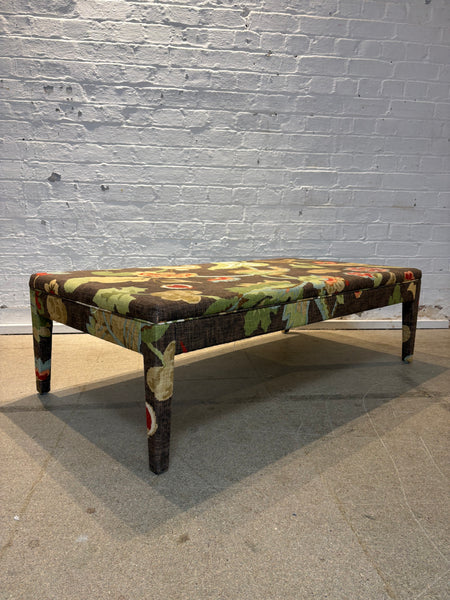 Schumacher Khantau Tree Brown - Honey ottoman