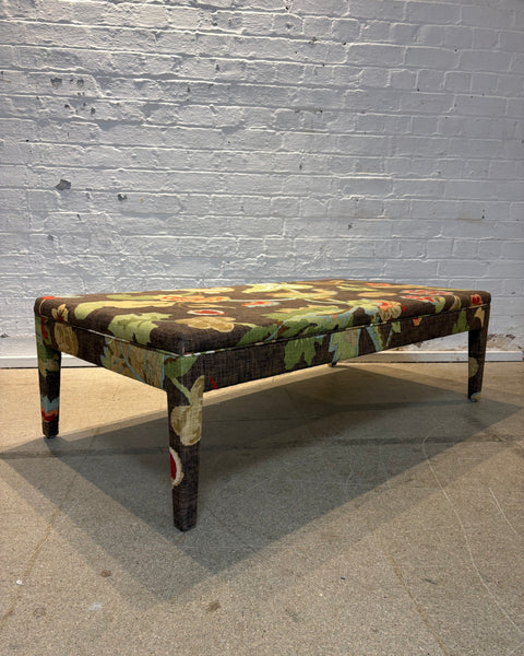 Schumacher Khantau Tree Brown - Honey ottoman