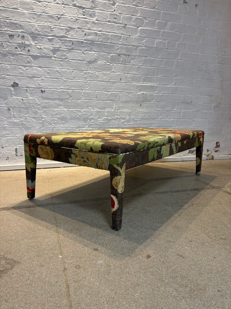 Schumacher Khantau Tree Brown - Honey ottoman