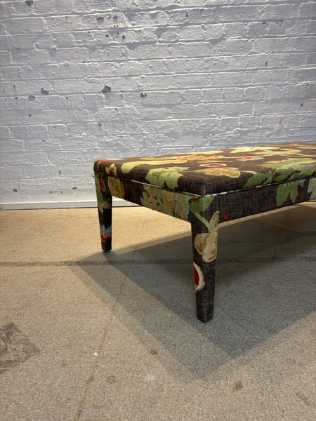 Schumacher Khantau Tree Brown - Honey ottoman