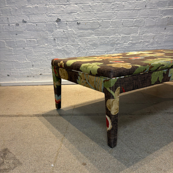 Schumacher Khantau Tree Brown - Honey ottoman