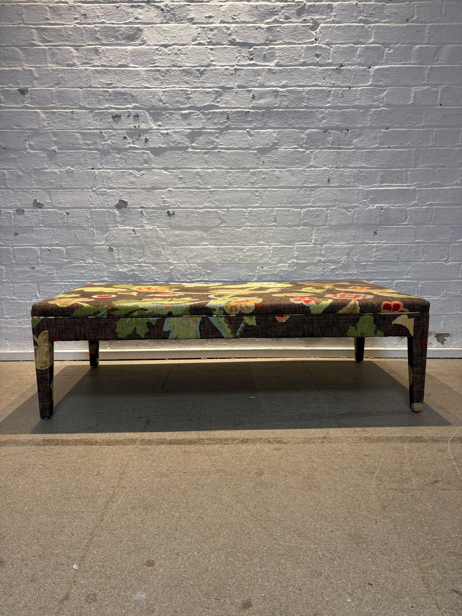 Schumacher Khantau Tree Brown - Honey ottoman