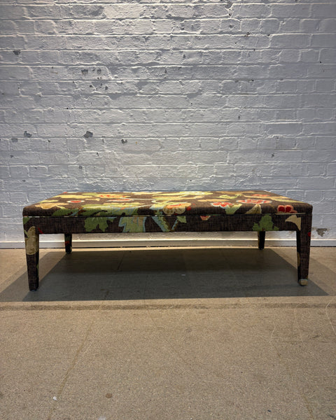 Schumacher Khantau Tree Brown - Honey ottoman