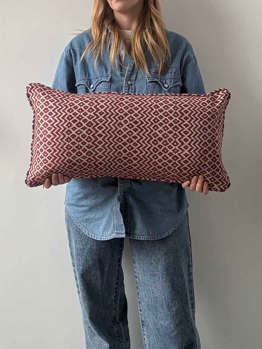 Mini bolster 60 x 30cm in Sanderson Cheslyn Red