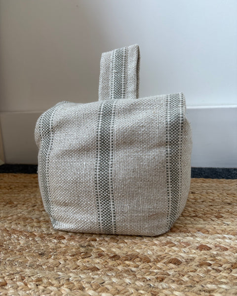 Door Stop - Ian Mankin, Forfar stripe in Sage