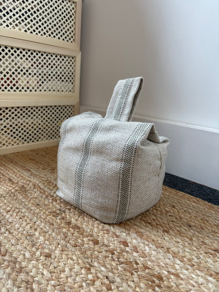 Door Stop - Ian Mankin, Forfar stripe in Sage