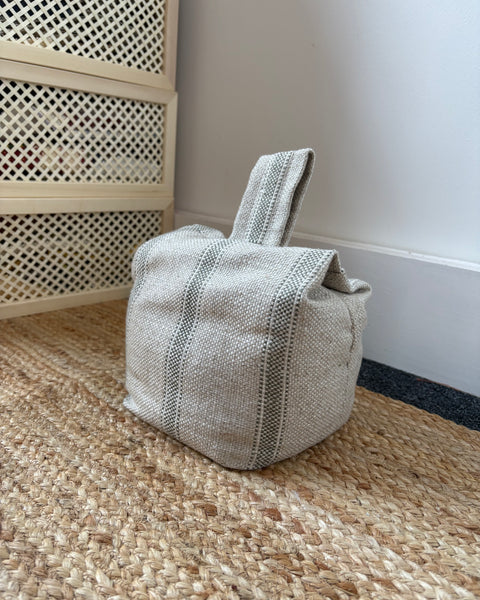 Door Stop - Ian Mankin, Forfar stripe in Sage