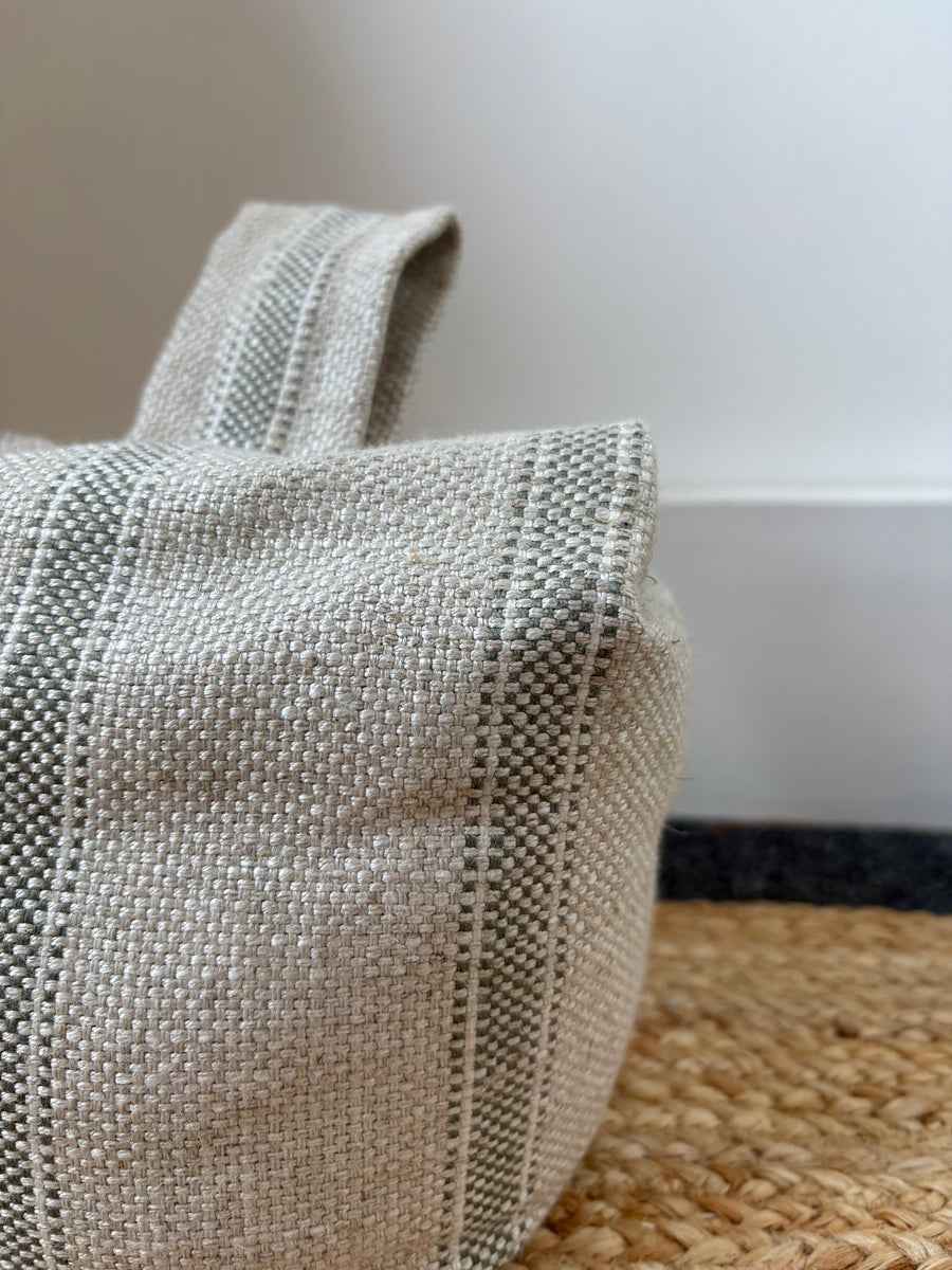 Door Stop - Ian Mankin, Forfar stripe in Sage