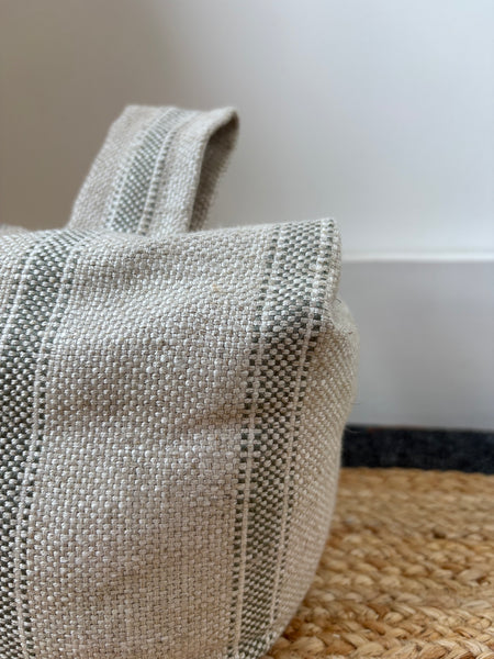 Door Stop - Ian Mankin, Forfar stripe in Sage