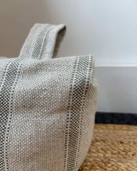 Door Stop - Ian Mankin, Forfar stripe in Sage