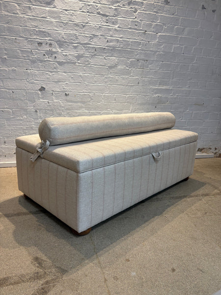 Evelyn Storage Ottoman Seat In Any Fabric