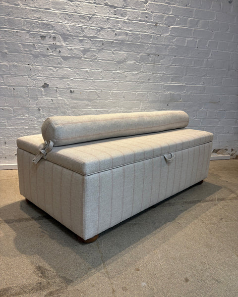 Evelyn Storage Ottoman Seat In Any Fabric