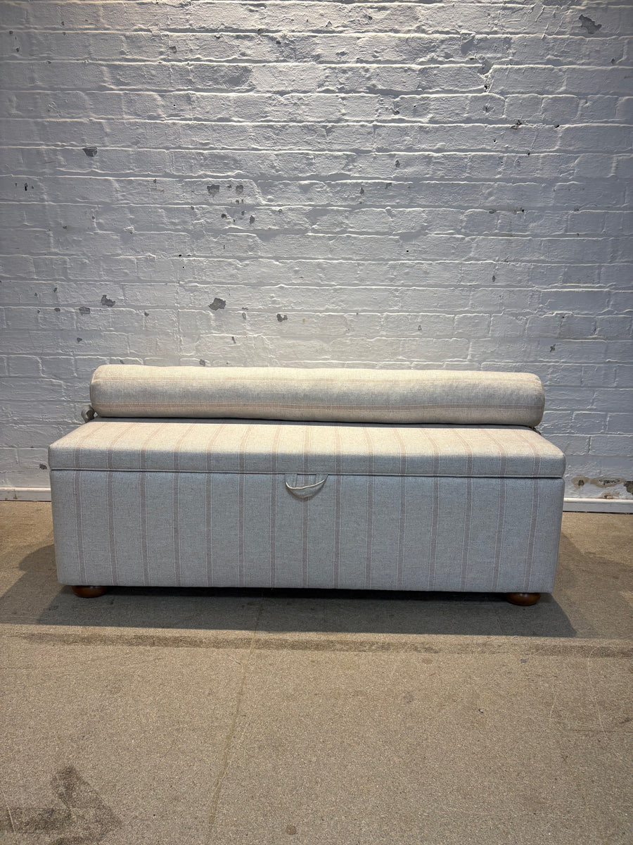 Evelyn Storage Ottoman Seat In Any Fabric