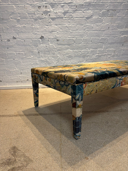 Honey ottoman in Osborne and Little Hartfield velvet