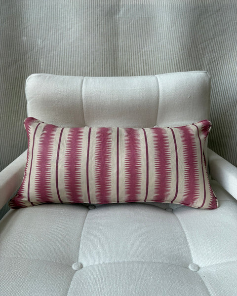 Mini bolster 60 x 30cm in Studio Humbug, squiggle rhubarb