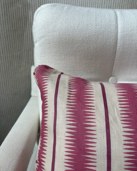Mini bolster 60 x 30cm in Studio Humbug, squiggle rhubarb