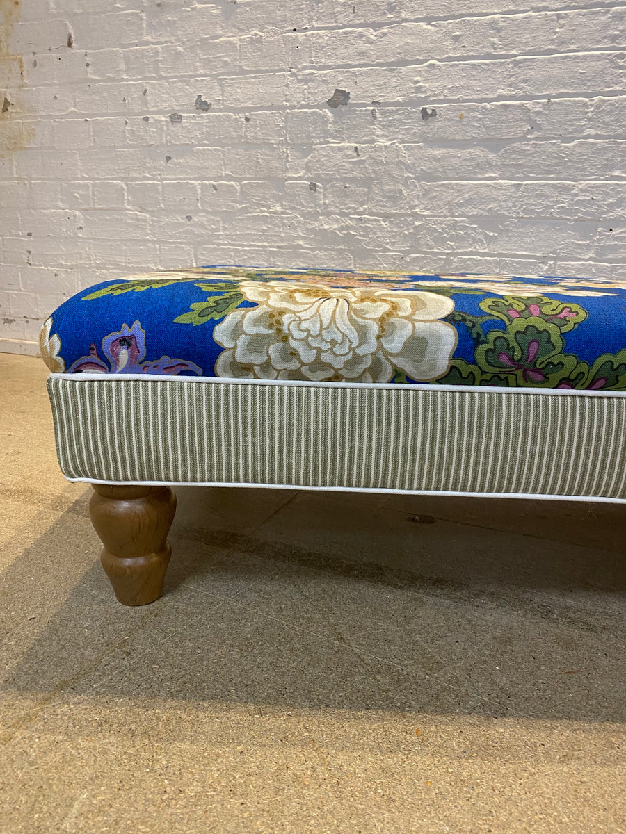 Bryher ottoman in Sanderson and Fermoie