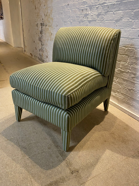 Nikki Slipper Chair in Liberty Twill Stripe