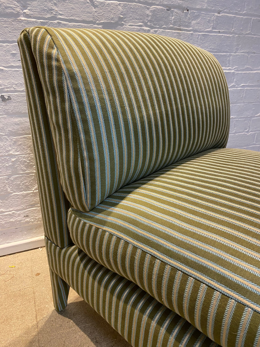 Nikki Slipper Chair in Liberty Twill Stripe