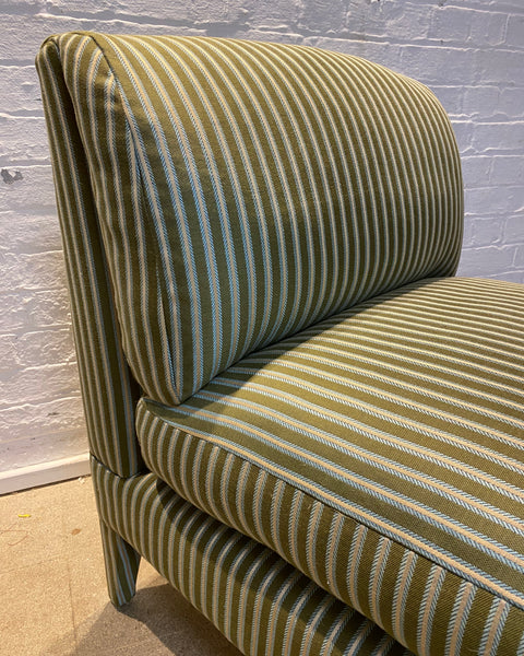 Nikki Slipper Chair in Liberty Twill Stripe