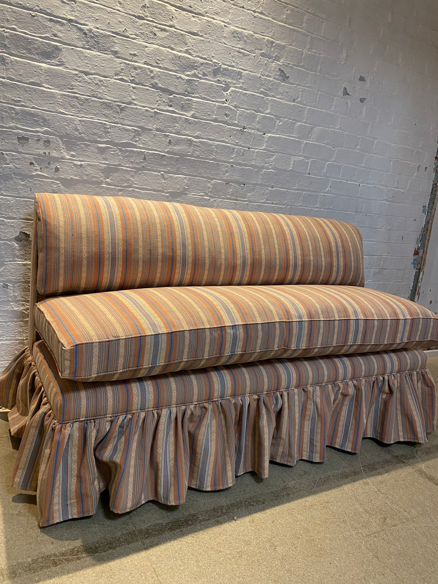 Katherine Slipper Back Skirted Banquette