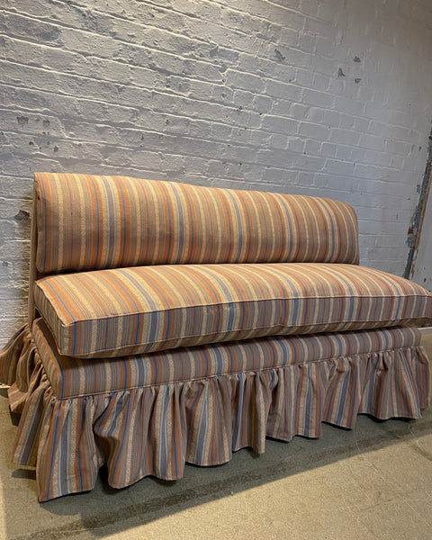 Katherine Slipper Back Skirted Banquette